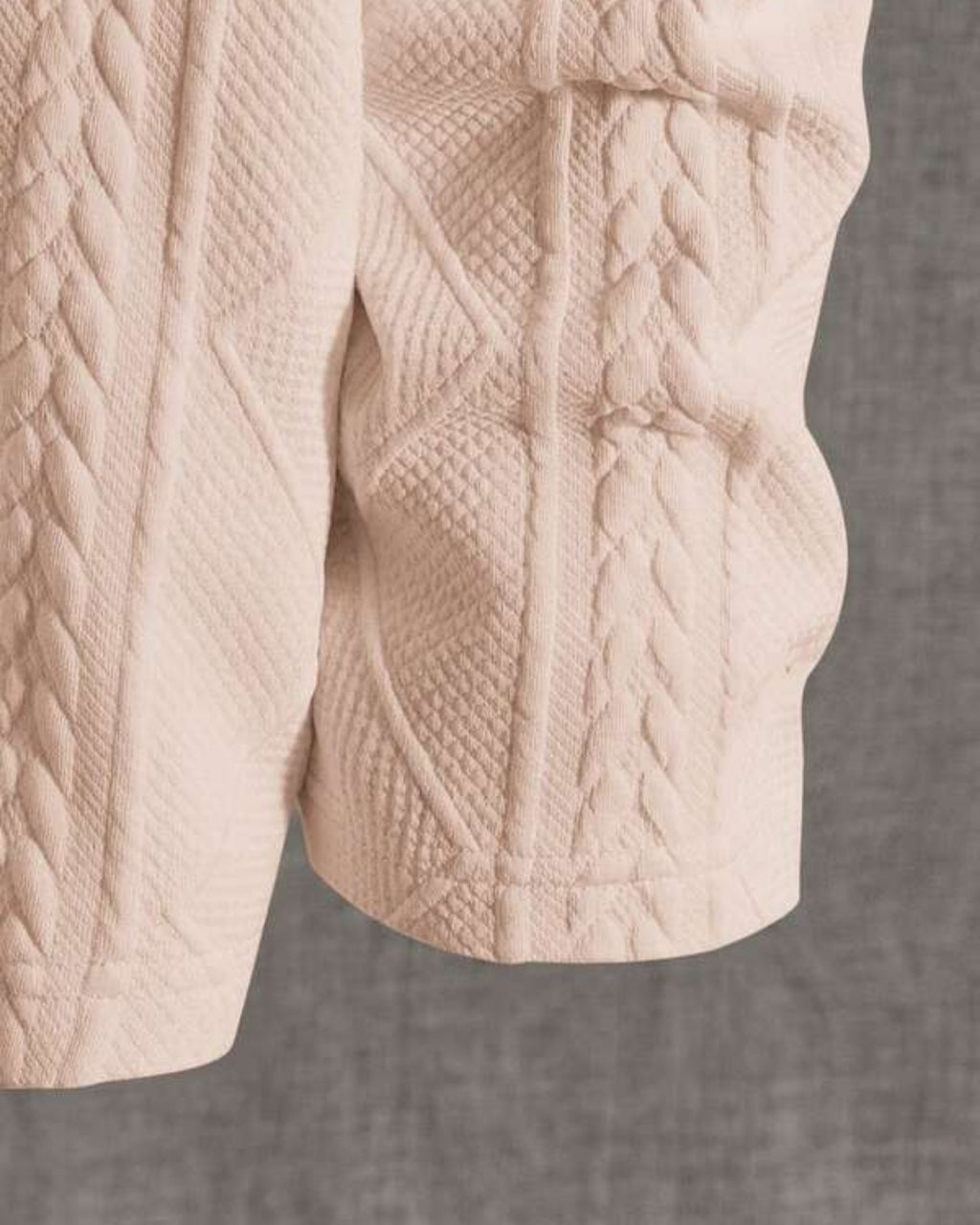 Suéter Tricot Texturizado Patch Gola Redonda Com Ribana Casual