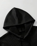 Conjunto Moletom Texturizado e Calça Com Cordão