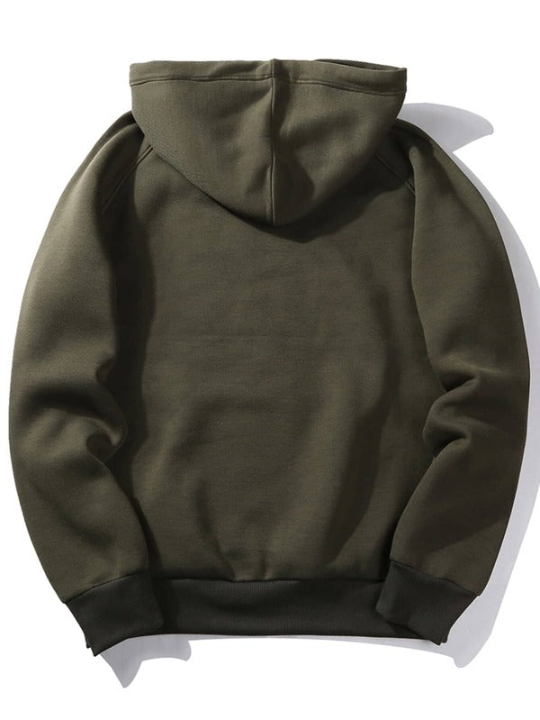 Moletom Com Capuz Bolso Canguru Lettering Universitário