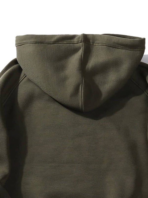 Moletom Com Capuz Bolso Canguru Lettering Universitário
