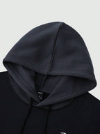 Moletom Com Capuz Bolso Canguru Com Recortes Casual