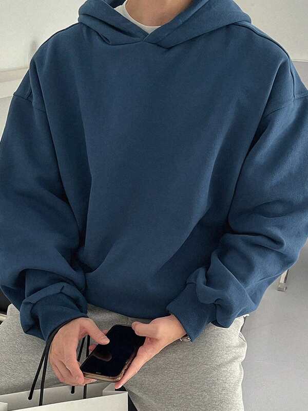Moletom Com Capuz Oversized Ribana Casual Minimalista