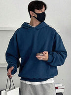 Moletom Com Capuz Oversized Ribana Casual Minimalista