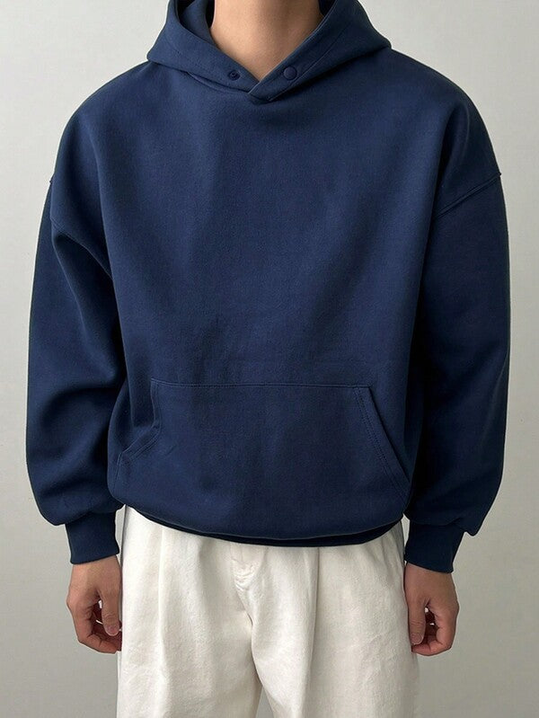 Moletom Com Capuz Bolso Canguru Oversized Ribana Casual