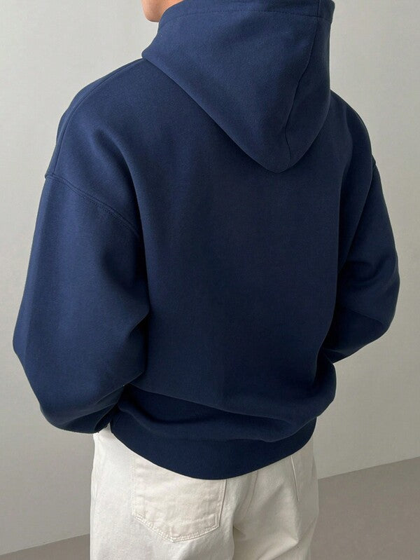 Moletom Com Capuz Bolso Canguru Oversized Ribana Casual