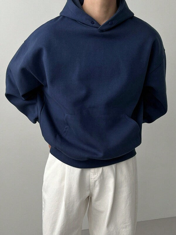 Moletom Com Capuz Bolso Canguru Oversized Ribana Casual