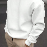 Suéter Gola Redonda Com Ribana Oversized Minimalista Casual Fit