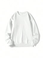 Suéter Gola Redonda Com Ribana Oversized Minimalista Casual Fit