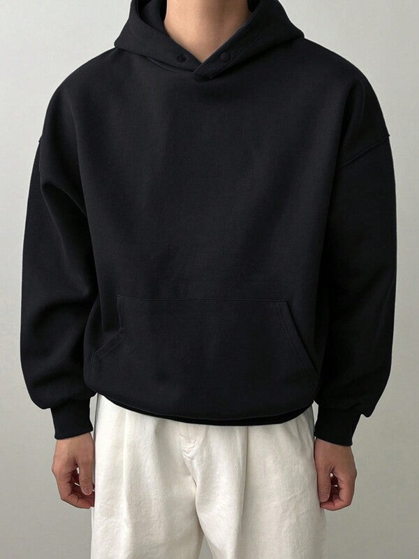 Moletom Com Capuz Bolso Canguru Oversized Ribana Casual