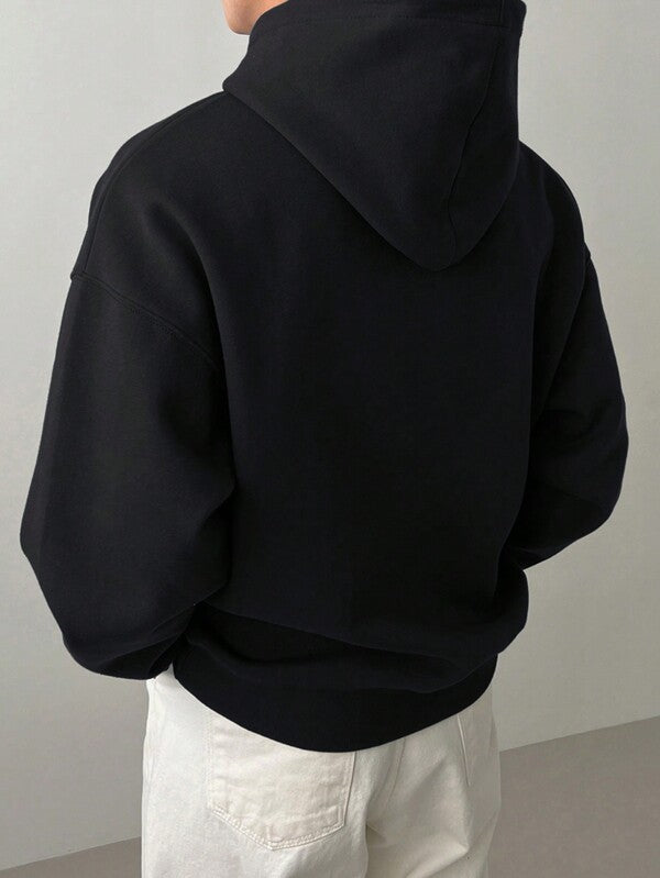 Moletom Com Capuz Bolso Canguru Oversized Ribana Casual