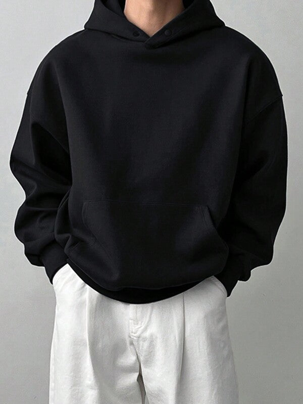 Moletom Com Capuz Bolso Canguru Oversized Ribana Casual