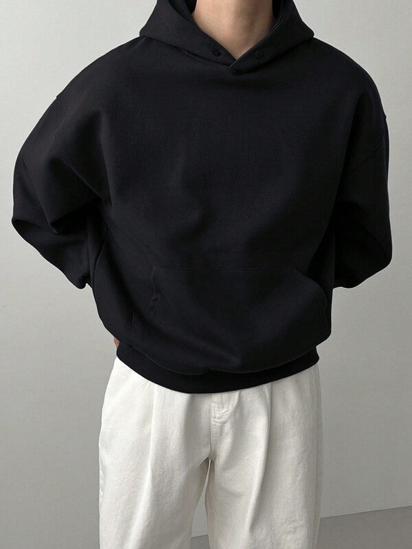 Moletom Com Capuz Bolso Canguru Oversized Ribana Casual