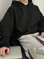 Moletom Com Capuz Oversized Ribana Casual Minimalista