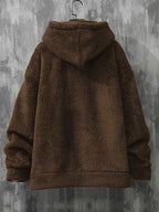 Moletom Com Capuz Felpudo Bolso Canguru Patch Frontal Casual
