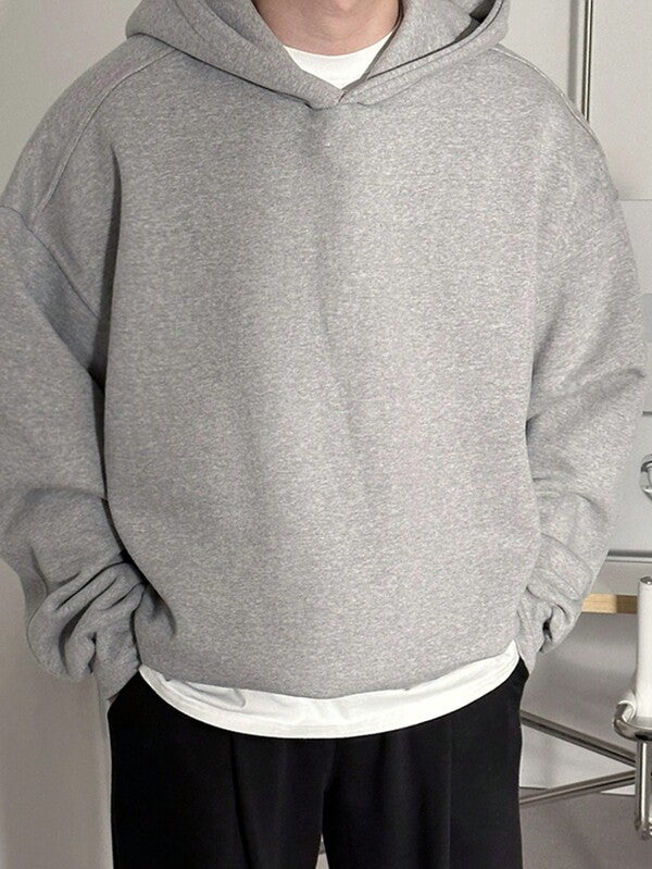 Moletom Com Capuz Oversized Com Ribana Casual