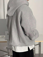 Moletom Com Capuz Oversized Com Ribana Casual
