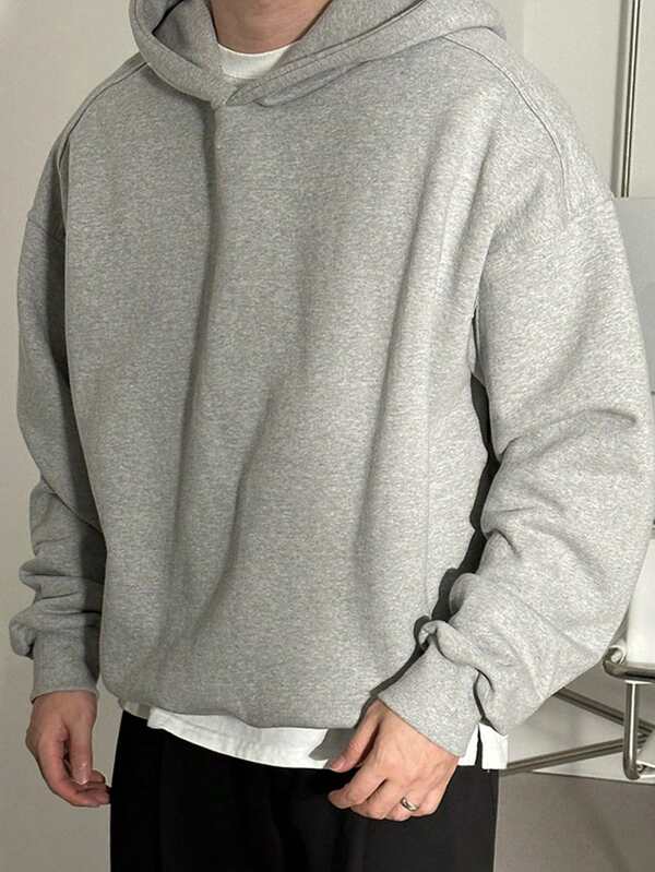 Moletom Com Capuz Oversized Ribana Casual Minimalista