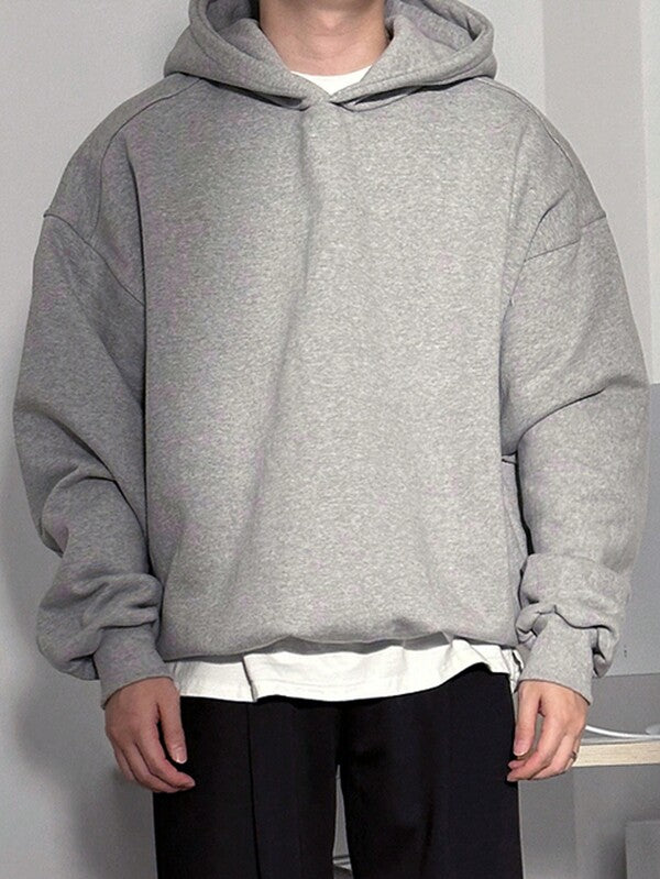 Moletom Com Capuz Oversized Com Ribana Casual