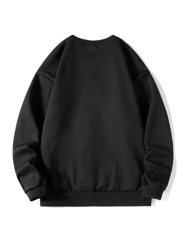 Suéter Gola Redonda Com Ribana Oversized Minimalista Casual Fit