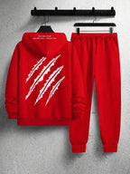 Conjunto Moletom Com Capuz e Calça Com Cordão Ajustável
