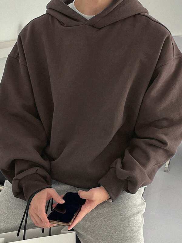 Moletom Com Capuz Oversized Ribana Casual Minimalista