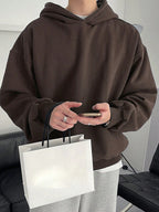 Moletom Com Capuz Oversized Ribana Casual Minimalista
