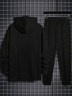 Conjunto Moletom Com Capuz Bolso Canguru e Calça Patch