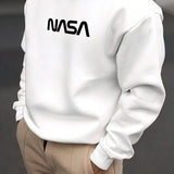 Suéter Gola Alta Estampa Lettering Com Ribana Oversized Casual