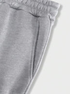 Conjunto Moletom Com Capuz Lettering e Calça Com Cordão