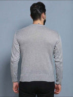 Suéter Tricot Gola Redonda Com Ribana Minimalista Regular Fit