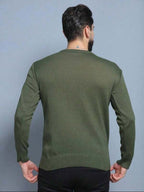 Suéter Tricot Gola Redonda Com Ribana Minimalista Regular Fit