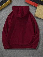Moletom Com Capuz Bolso Canguru Com Cordão Com Ribana