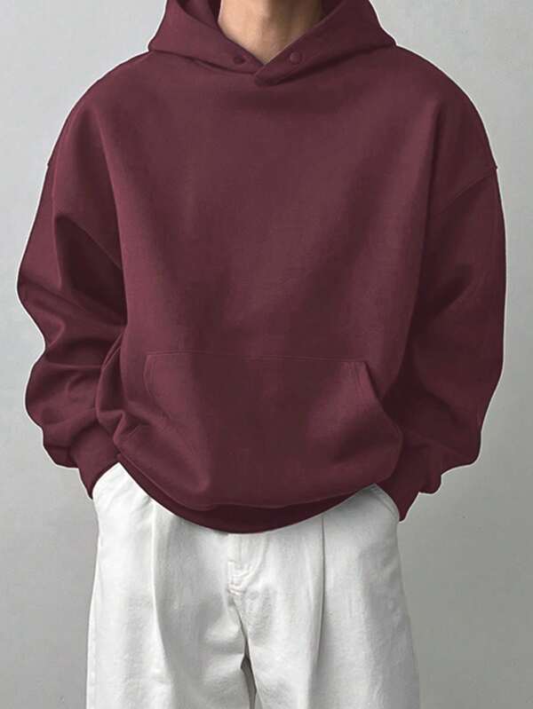 Moletom Com Capuz Bolso Canguru Oversized Ribana Casual