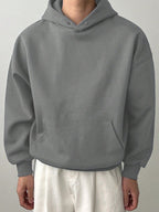 Moletom Com Capuz Bolso Canguru Oversized Ribana Casual