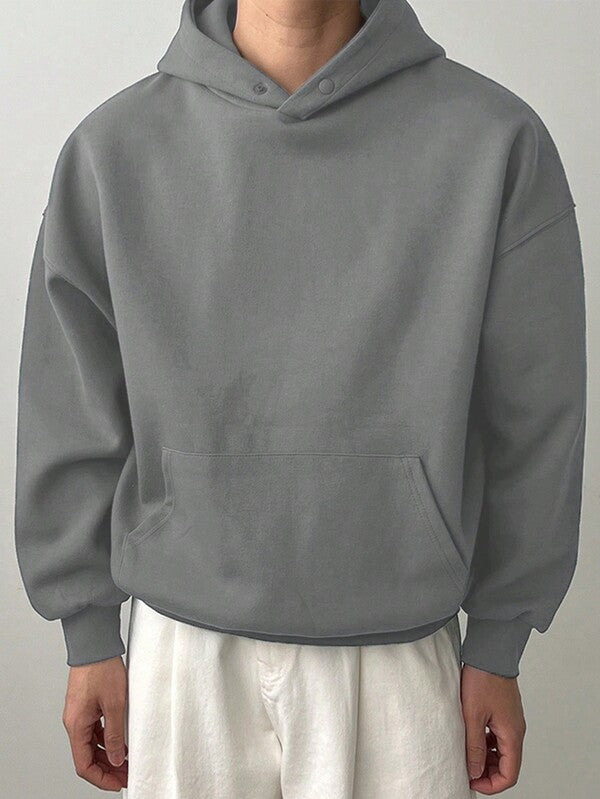 Moletom Com Capuz Bolso Canguru Oversized Ribana Casual