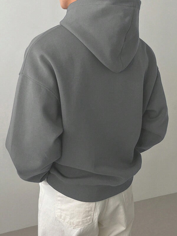 Moletom Com Capuz Bolso Canguru Oversized Ribana Casual