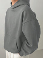 Moletom Com Capuz Bolso Canguru Oversized Ribana Casual