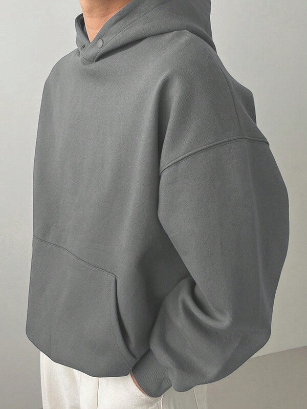Moletom Com Capuz Bolso Canguru Oversized Ribana Casual