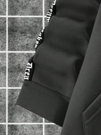 Conjunto Moletom Com Capuz Lettering e Calça Com Punho