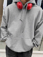 Moletom Com Capuz Bolso Canguru Oversized Cordão Casual