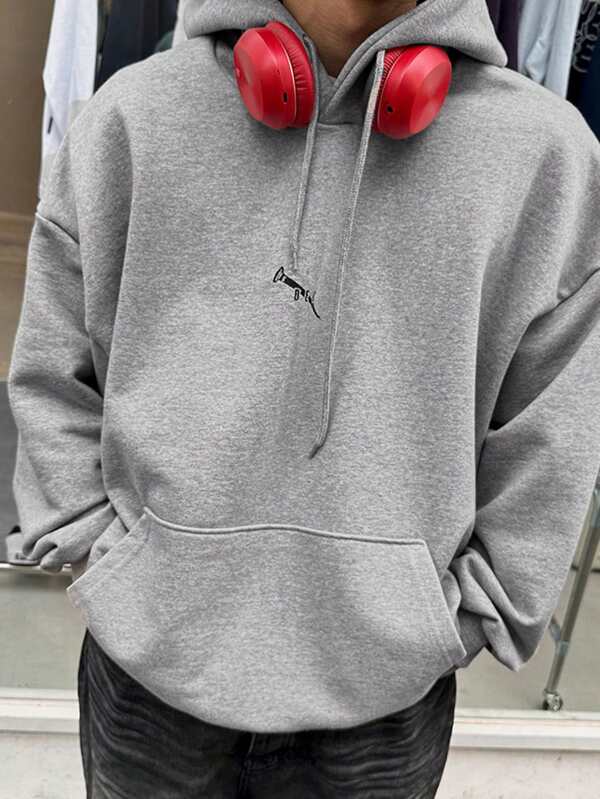 Moletom Com Capuz Bolso Canguru Oversized Cordão Casual