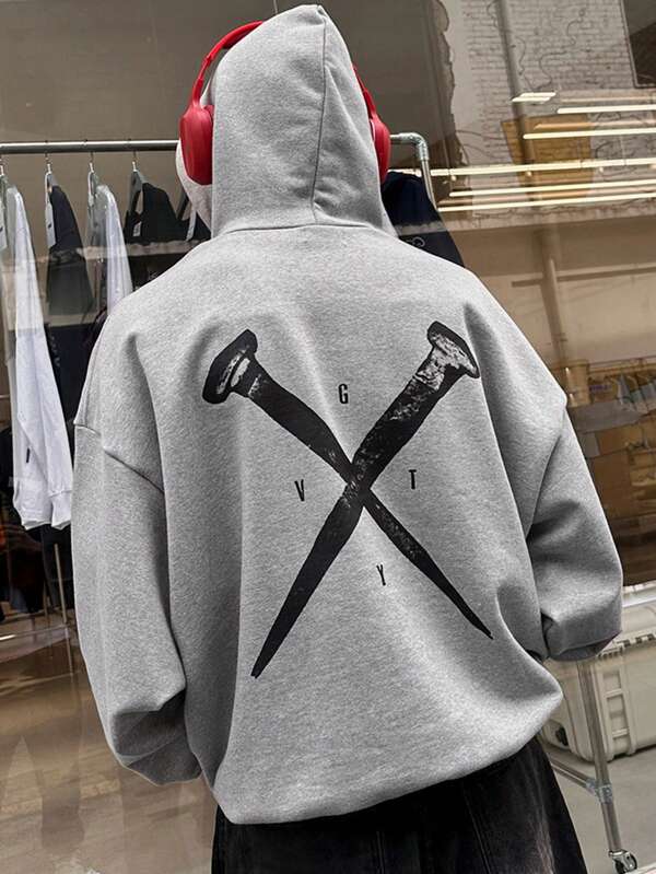 Moletom Com Capuz Bolso Canguru Oversized Cordão Casual