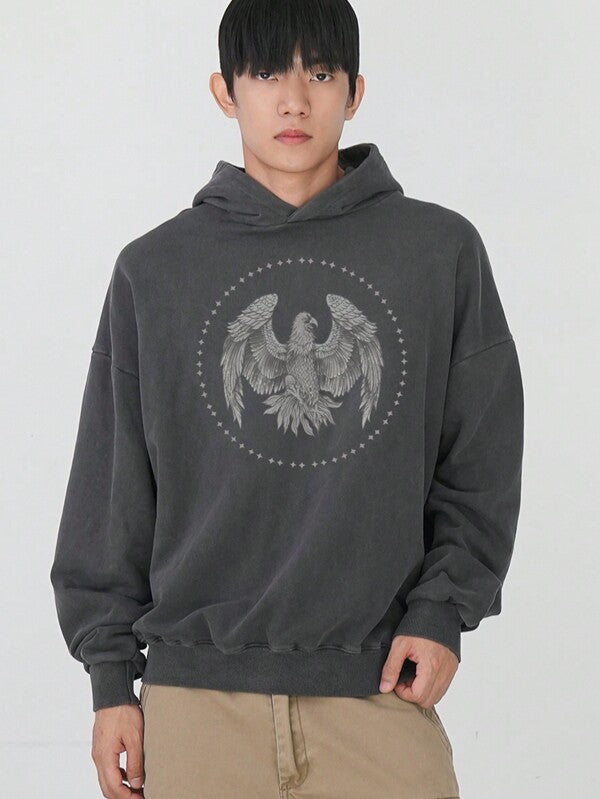 Moletom Com Capuz Oversized Ribana Estampa Street