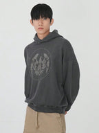 Moletom Com Capuz Oversized Ribana Estampa Street