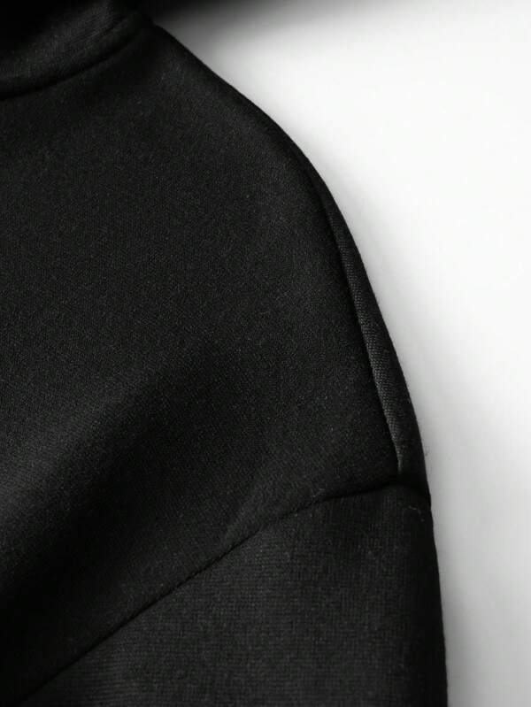 Moletom Com Capuz Cordão Estampa Street Minimalista