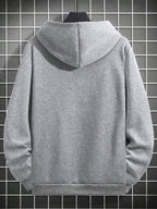 Moletom Com Capuz Estampa Urso Frontal Casual