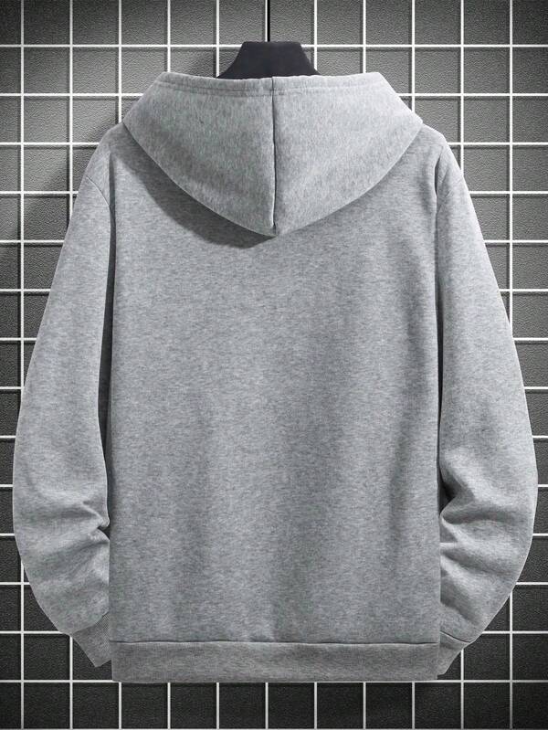 Moletom Com Capuz Estampa Urso Frontal Casual