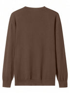 Suéter Tricot Texturizado Gola Redonda Com Ribana Slim Fit