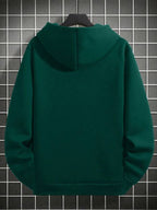 Moletom Com Capuz Bolso Canguru Oversized Estampa Casual