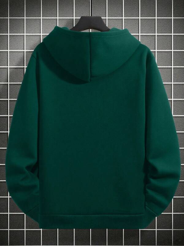 Moletom Com Capuz Bolso Canguru Oversized Estampa Casual